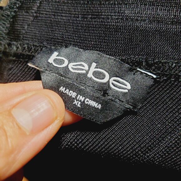 Bebe Jump Sweetheart Bandage Bodycon Dress Size XL - Picture 6 of 8